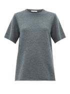 Matchesfashion.com Extreme Cashmere - No.64 Wave Stretch Cashmere T Shirt - Womens - Khaki