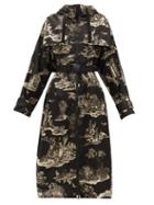 Matchesfashion.com Moncler - Bouteille Toile De Jouy-print Technical Parka - Womens - Black Print
