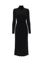 Zimmermann - Concert Crochet-knitted Cotton Midi Dress - Womens - Black