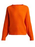 Matchesfashion.com Allude - Ribbed Cashmere Sweater - Womens - Orange