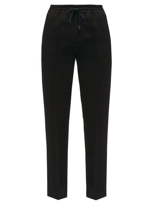 Matchesfashion.com Joseph - Dino Drawstring Waist Twill Straight Leg Trousers - Womens - Black
