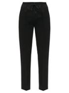 Matchesfashion.com Joseph - Dino Drawstring Waist Twill Straight Leg Trousers - Womens - Black