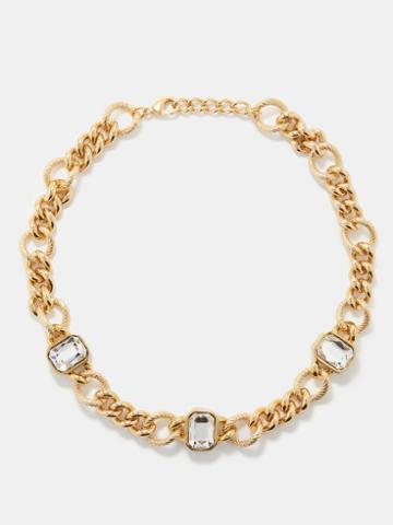 By Alona - Belize Crystal & 18kt Gold-plated Necklace - Womens - Gold Multi
