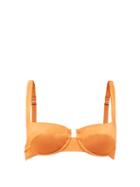 Matchesfashion.com Reina Olga - Brigitte Underwired Balconette Bikini Top - Womens - Orange