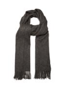 Mulberry Fringed Wool Scarf