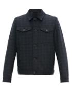 Matchesfashion.com Harris Wharf London - Double Chest Pocket Wool Flannel Jacket - Mens - Navy Multi