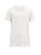 Matchesfashion.com Rick Owens - Level Longline Cotton-jersey T-shirt - Mens - White