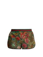 Gucci Floral Snake-print Swim Shorts