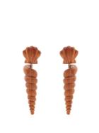 Rebecca De Ravenel Twisty Shell-drop Clip-on Earrings