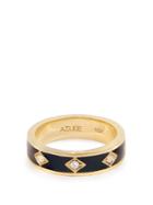 Azlee Night Sky Diamond, Enamel & Yellow-gold Ring