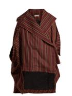 Palmer/harding Crest Striped Cotton Cape