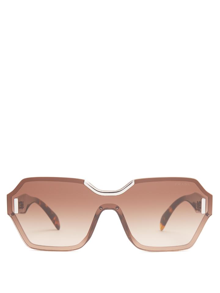 Prada Eyewear Rectangle-frame Acetate Sunglasses