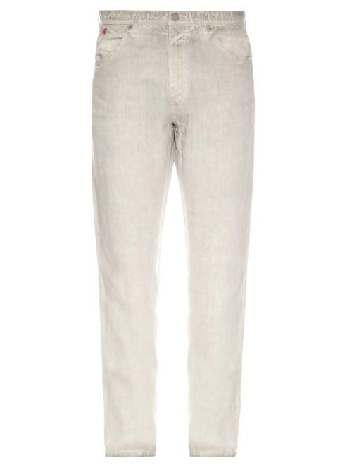 120 Lino Five-pocket Straight-leg Linen Trousers