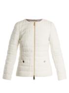 Herno High-neck Quilted-boucl Jacket