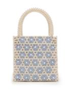 Matchesfashion.com Shrimps - Venezia Faux Pearl Beaded Bag - Womens - Cream Multi