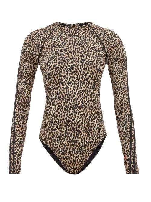 Matchesfashion.com The Upside - Leo Leopard Print Stretch Jersey Paddle Suit - Womens - Leopard