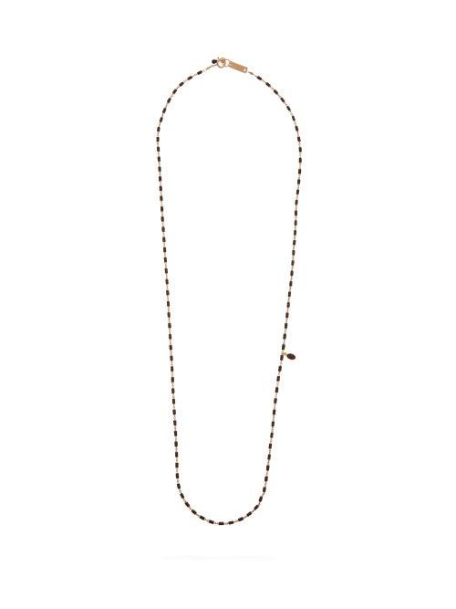 Matchesfashion.com Isabel Marant - Beaded Gold-tone Necklace - Womens - Black