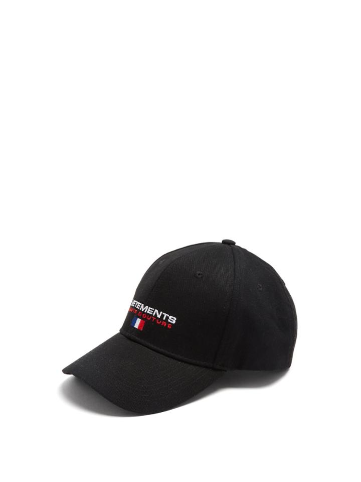 Vetements Logo-embroidered Canvas Cap