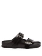 Mens Shoes Rick Owens X Birkenstock - Arizona Leather Sandals - Mens - Black