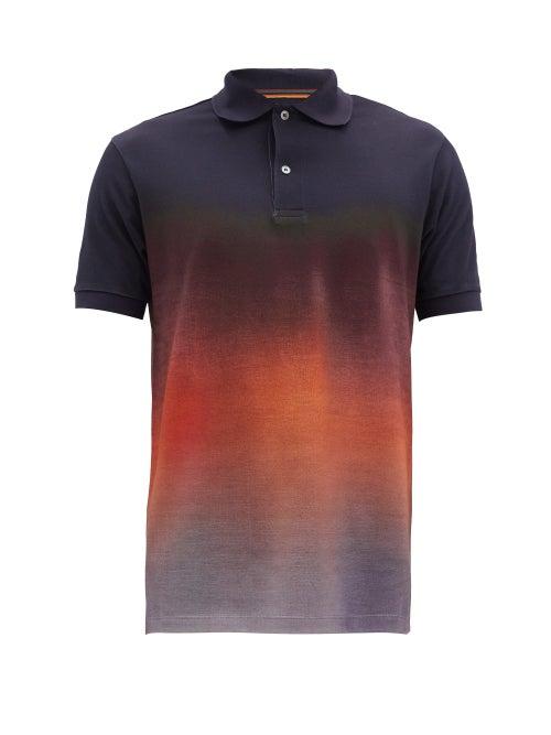 Matchesfashion.com Paul Smith - Degrad Cotton-piqu Polo Shirt - Mens - Multi