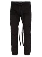 Matchesfashion.com Fear Of God - Technical Panel Drawstring Cotton Trousers - Mens - Black