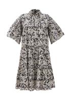 Matchesfashion.com Merlette - Astell Floral-print Cotton-poplin Dress - Womens - Black Print