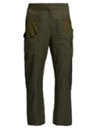 Stella Mccartney Slim-leg Contrast-panel Cropped Trousers