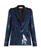 Sonia Rykiel Sequin-embellished Single-breasted Blazer