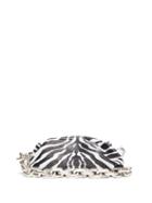 Matchesfashion.com Bottega Veneta - The Pouch Zebra-print Leather Shoulder Bag - Womens - Black White