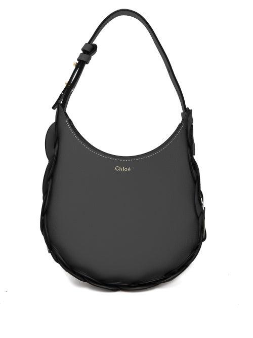 Matchesfashion.com Chlo - Darryl Medium Grained-leather Shoulder Bag - Womens - Black