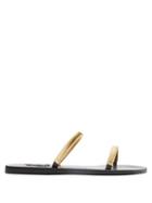 Matchesfashion.com Ancient Greek Sandals - Saita Metal-strap Leather Slides - Womens - Black Gold