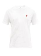Ami - Ami De Caur-logo Cotton-jersey T-shirt - Mens - White