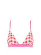 Matchesfashion.com Solid & Striped - The Morgan Gingham Bikini Top - Womens - Pink