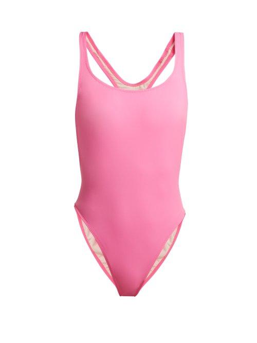 Matchesfashion.com Solid & Striped - X Re/done The Venice Swimsuit - Womens - Pink