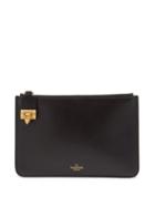 Valentino Garavani - Rockstud Grained-leather Pouch - Womens - Black