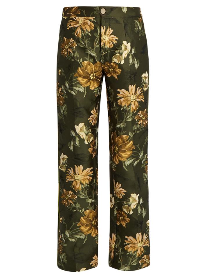 F.r.s - For Restless Sleepers Corno Floral-jacquard Wide-leg Trousers