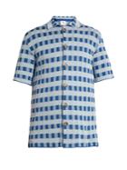 Orley Check-knit Point-collar Shirt