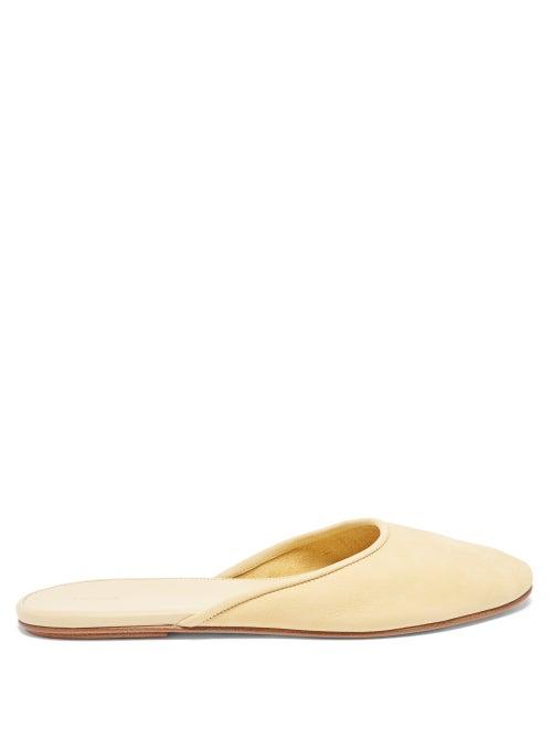 The Row - Sleeper Suede Mules - Womens - Beige