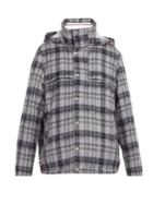Thom Browne Tartan Wool And Mohair-blend Coat
