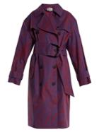 Diane Von Furstenberg Visconti-print Cotton-blend Trench Coat