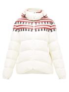 Matchesfashion.com 1 Moncler Pierpaolo Piccioli - Evelyn Colour-block Down-filled Hooded Jacket - Womens - White Multi