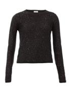 Matchesfashion.com Saint Laurent - Sequinned Knit Sweater - Womens - Black