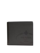Matchesfashion.com Prada - Saffiano Leather Bi Fold Wallet - Mens - Grey Multi