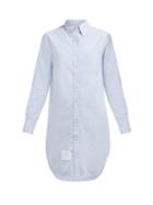 Matchesfashion.com Thom Browne - Oxford Cotton Shirtdress - Womens - Light Blue