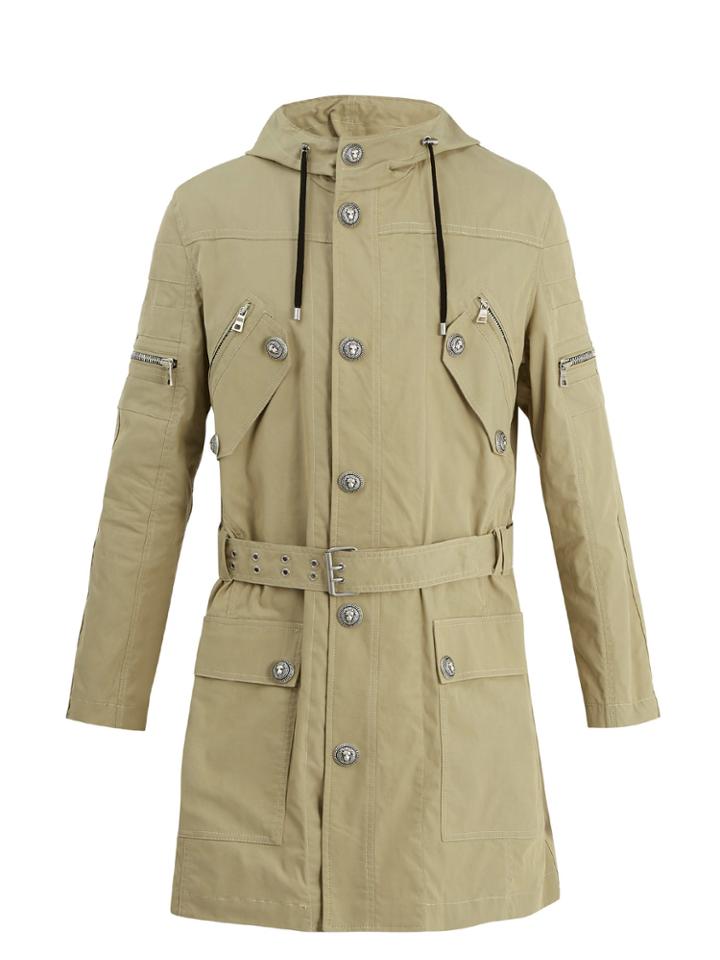 Balmain Cotton-blend Hooded Parka