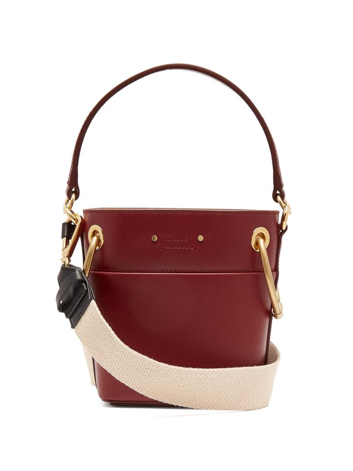 Chloé Roy Mini Leather Bucket Bag