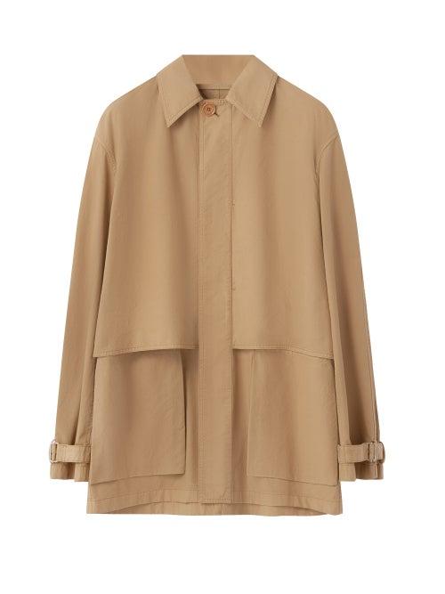 Lemaire - Storm-flap Gabardine Jacket - Mens - Beige