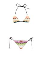 Missoni - Zigzag Crochet-knit Triangle Bikini - Womens - Multi