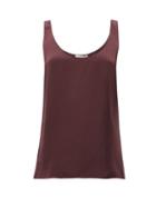 Raey - Babylock-edged Scoop-neck Cami - Womens - Burgundy