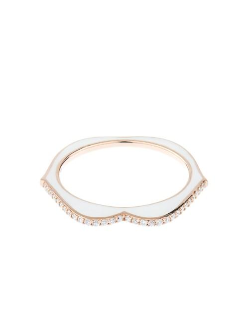 Raphaele Canot Omg! Diamond, Enamel & Pink-gold Ring